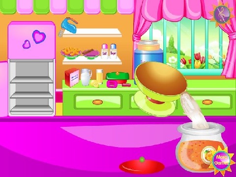 桃子冰淇淋烹饪游戏
